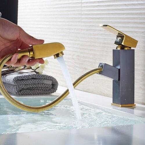 Shengweisi Pull-out Bath Mixers With Shower Head