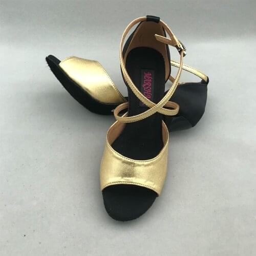 8.5cm heel Latin Dance Shoes For women Salsa shoes pratice shoes comfortable latin shoes MS6205BGP low heel high heel available