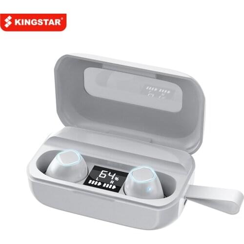KINGSTAR Bluetooth Earphone TWS Wireless Headphone 9D Stereo Sports Noise Cancelling Earbuds Headsets With 2600mAh Charging Box