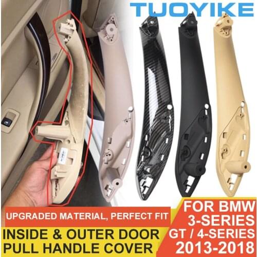 LHD RHD Carbon Car Interior Inner Inside Door Pull Handle Outer Cover Trim Panel For BMW F30 F31 F32 F33 F34 F35 F36 F80 F82 F83