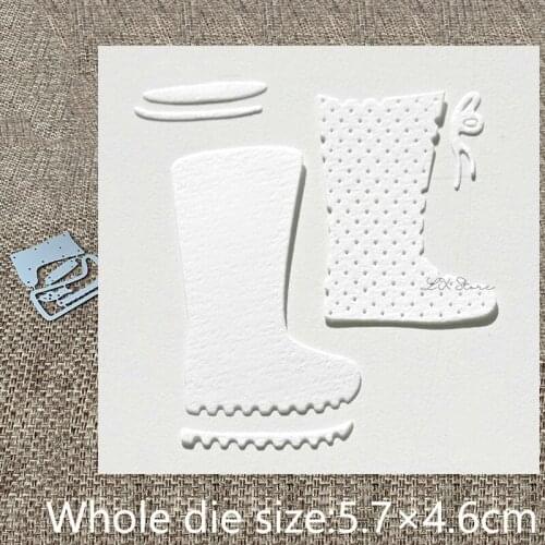 XLDesign Craft Metal Cutting Dies stencil mold Rain boots decoration scrapbook Album Paper Card Craft Embossing die cuts