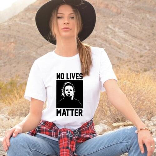 100% Cotton Lives Matter T-shirt Trendy Women Short Sleeve Hipster Graphic Tee Shirt Top Dropshipping