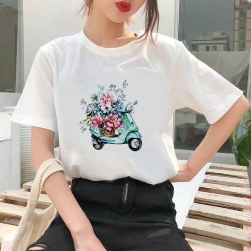 Summer New Pretty Beauty Makeup Printed T Shirts Women Harajuku Streetwear Short Sleeve O-Neck Tshirt vogue female Tshirt