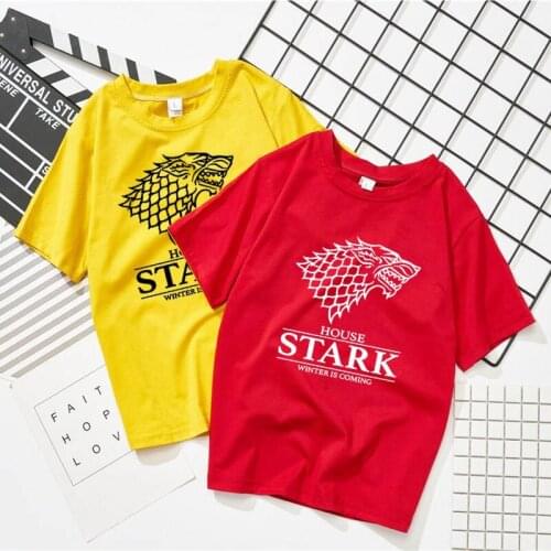 European version of the loose printed temperament student T-shirt Winterfell stark is coming 2019 womens T-shirt short sleeve