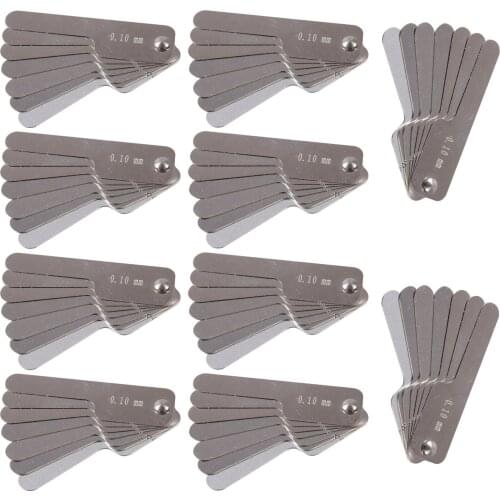 Dental Orthodontic Interproximal Enamel Reduction IPR Stainless Steel Ruler 0.10-0.5mm L/V