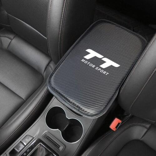 1pcs Car Armrest Mat Box Cover Auto Arm Rest Covers for Audi TT RS5 A4 B5 B6 B7 B8 A3 8P 8V 8L A3 Car-styling Auto Accessories