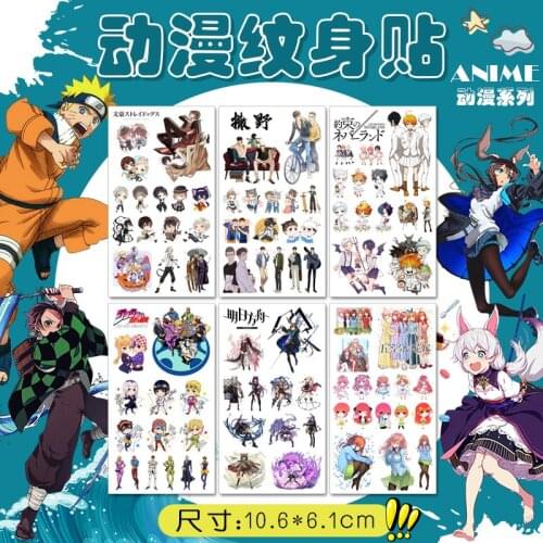 10ps/pack 6x10.6cm Yuri On Ice Sakura Card Re:zero Fate Dragon Maid stickers gifts