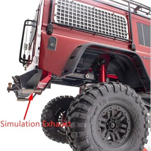 2Pcs/Pair Metal Simulation Exhaust Pipe For 1/10 Rc Car TRAXXAS-TRX4 TRX-4 Chassis