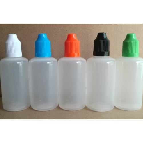 20pcs PET Plastic Dropper Bottles With Childproof Cap With Long Thin Tip, Empty Clear E Liquid Needle Bottles