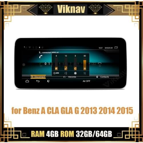 Car multimedia player auto radio for Benz A CLA GLA G 2013 2014 2015 GPS navigation tape recorder android system 8 core 10.25