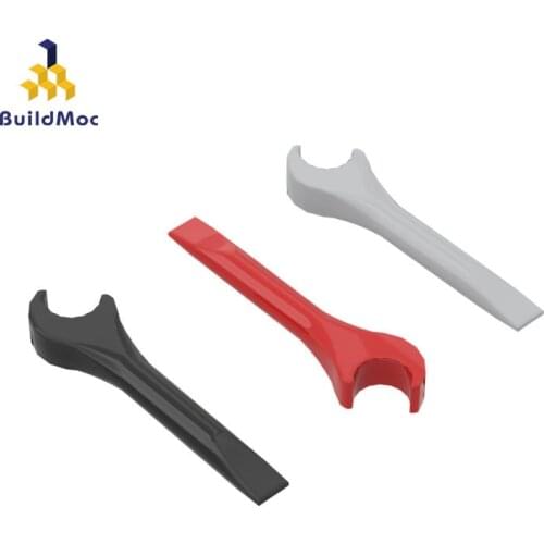 BuildMOC 4006 tool wrench ldd 4006 For Building Blocks Parts DIY Construction Creative gift Toys