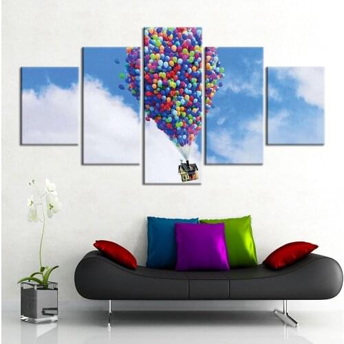 Colorful Balloons Airship Pictures Canvas Painting Wall Art Poster Home Decoration Posters And Prints Home Decor