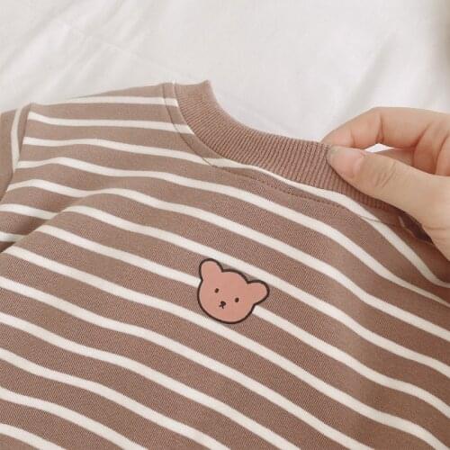 0-4 Years Old Baby Clothes Set Cartoon Bear Printe 100% Cotton Child Top and Pant Two Piece Boutique Kids Clothing for Girl Boy