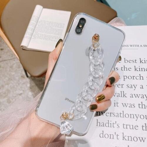 For Xiaomi Redmi 9 9A 9T Pro Note9 Pro Max Note9S Note8 Pro Lady Bling Rhinestone Diamond Bracelet Chain Crystal Case