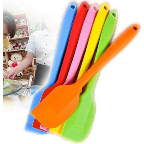 Home Kitchen Thickened Small 21CM All-in-one Silicone Spatulas Butter Scraper Spatula Cake Baking Tool Bakeware Utensils