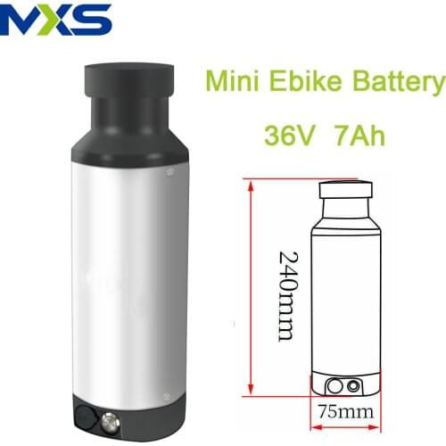 36V 7Ah mini water bottle electric bicycle case battery ebike bike battery aluminum housing down tube usb ebike box battery