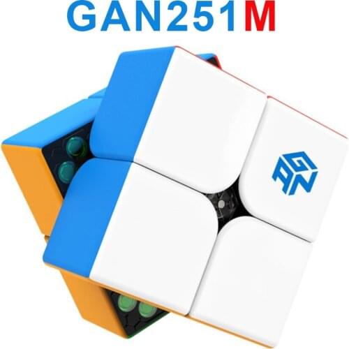 GAN251M Magnetic 2x2x2 Magic Cube GAN251 M 2x2 Magnetic Speed Cube GAN 251 M Puzzle Cubo Magico Gans Cube Toys for Kids