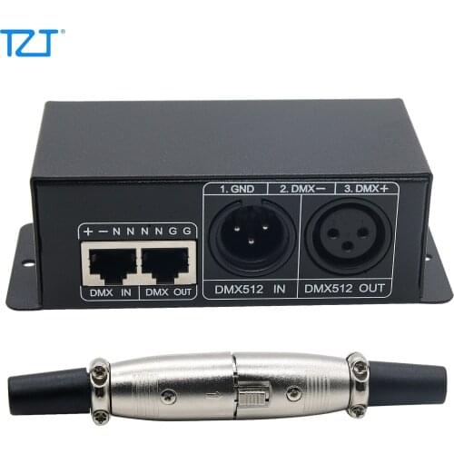 TZT BC-802-1809 DMX512 Signal Decoder Controller DC5V-24V Input for LED Lamp Light