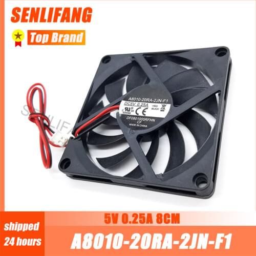 Genuine new for Cooler Master 5V 0.25A 8CM A8010-20RA-2JN-F1 8010 fan 80*80*10MM