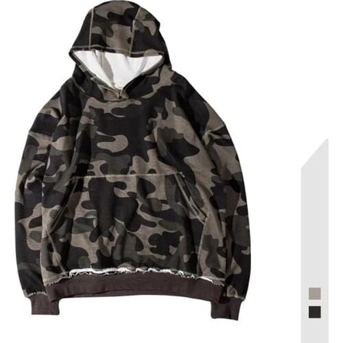 Hooded Kanye Loose Fit Drop Shoulder Hoodie Clothing Hip Hop Swag Sweatshirt Mens Camo Apparel Spring Autumn For Man Hoodies