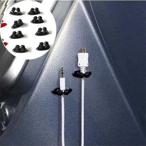 8pcs Car Wire Clip Stickers for LADA Vesta Granta 1300 Niva Samara Signet Priora Kalina Safarl largus vaz 2110-12 2106 2107