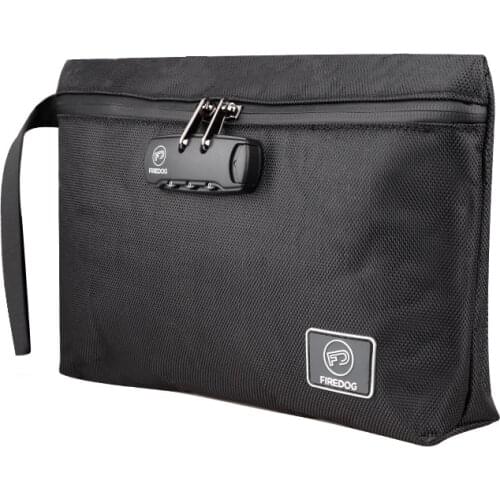 Small Safes Bag Smell Isolated Waterproof Password Lock Storage Bag Zipper Multifunction Travel Office Files Safety Bag