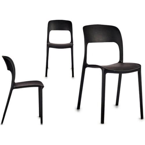 Dining Chair Black (41 x 83 x 43 cm)