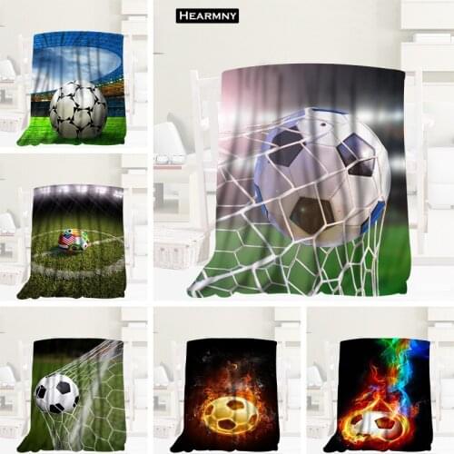 HEARMNY Soccer Blanket Sleep Cover Blankets Yoga Office Sofa Blanket Bed Cover Travel Soft Warm Throw Blanket For Adult