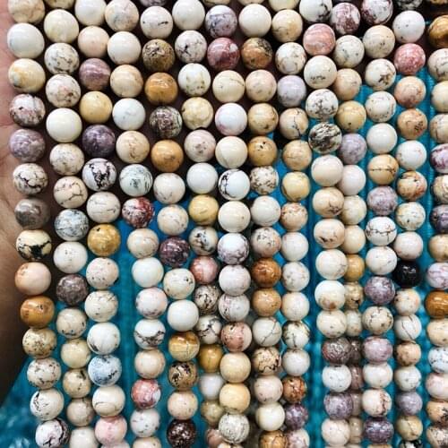 Wholesale Genuine Magnesite Howlite beads,4mm 6mm 8mm 10mm 12mm Round Gem Stone Loose Beads For Jewelry Making,1of 15" strand