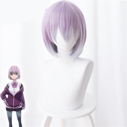 Anime SSSS.GRIDMAN Women Shinjo Akane Cosplay WIG Shama Gradient Hair Wig + Free Wig Cap