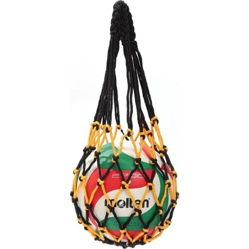 Portable Basketball Football Soccer Volleyball Carry Mesh Net Bag for 1 Ball Training Post Mesh for Football Sports Practice