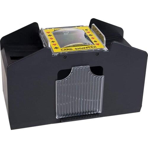 FULL-Board Game Poker Electric Automatic Card Shuffler Support 4 Deck Playing Cards