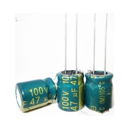 100V 47UF 47UF 100V Electrolytic Capacitors volume: 10X13 best quality