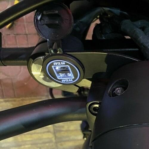 12V 5V 2.1A USB Charger Accessory Socket For HONDA Rebel 300 500 CMX300 CMX500 20-21 2020 2021