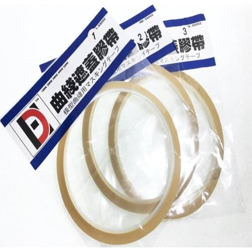 3pcs/lot Model Spraying Dedicated Turn Bending Line Marking Tape Cover Tape Very Fine