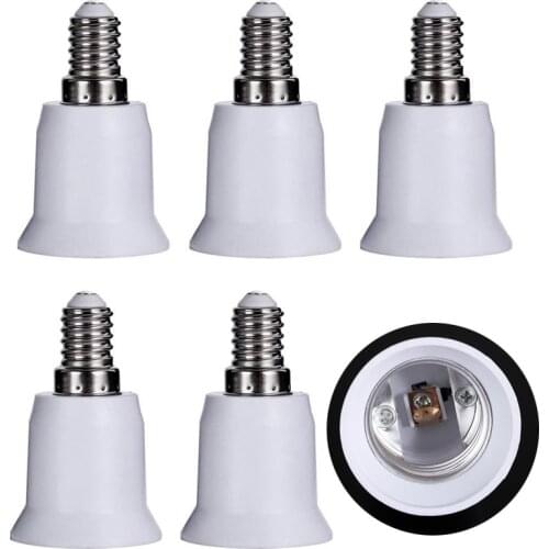 5pcs/lots E14 to E27 Bulb Base Lamp Socket Fitting Extender Converter Adapter Holder