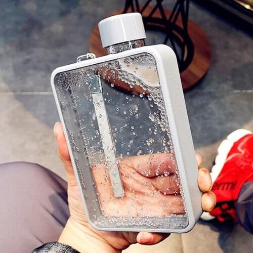 A5 Flat Water Bottle Cup Grils A5 Flat Bottle Drinking Bottle for Water Portable Korean Creative Paper A5 Bottles Water Bottles