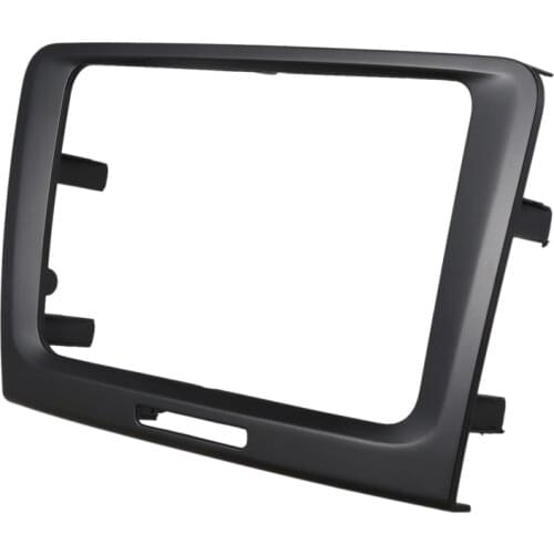 AU04 -Black 220 X 130 x 210mm 2 Din Car DVD Radio Fitting Dash Panel Fascia Frame for 2009-2014 Skoda Superb