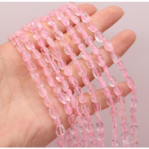 New Style Natural Stone Irregular Rose Quartz Loose Beads For DIY Jewelry Making Necklace Bracelet Earrings Accessory
