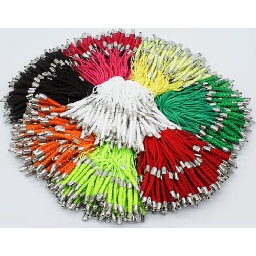 50p 7.5CM Multicolor Charm Weave Mobile Phone Dangle Lanyard Chain Straps Phone Neck Hanging Rope Keychain Jewelry Gifts