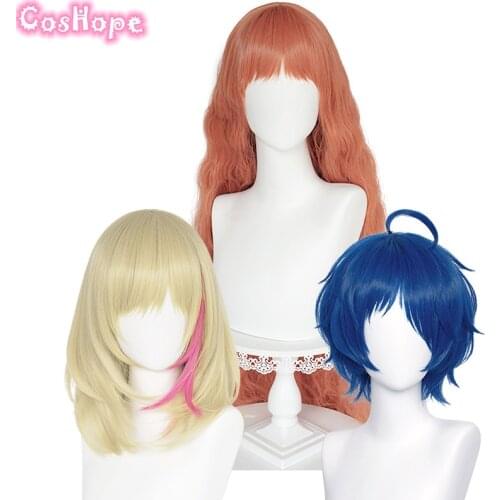 Wonder Egg Priority Cosplay Wigs Rika Kawai Frill Ohto Ai Wig Cosplay Anime Cosplay Wigs Heat Resistant Synthetic Wigs Halloween