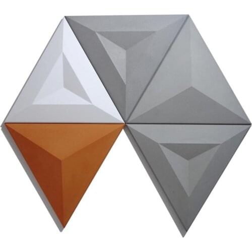 Geometric Wall Concrete Wall Molds TV Background Decoration Wall Brick Molds Silicone Forms Stone Tile Handicraft Silicone Mold