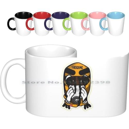 Ski Mask-Glo Gang Ceramic Mugs Coffee Cups Milk Tea Mug Glo Gang Chief Keef Glo Gang Rap Glogang Sosa Trap Ballout Chief Hip