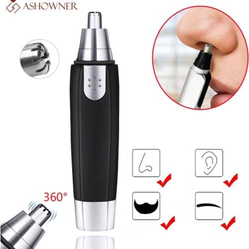 Electric Nose Hair Trimmer for men Shaver Clipper Ear Neck Eyebrow Trimmer for nose and ear trimmer Shaver Razor Remover Kit