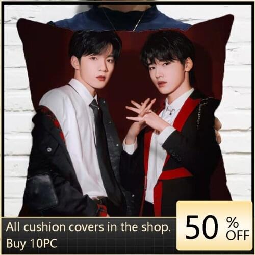 TNT Times Youth League Wen Xuan CP Song Yaxuan Liu Yaowen Pillowcase Star Photo Poster Cushion Cover Idol Surrounding Souvenir