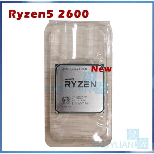 New AMD Ryzen 5 2600 R5 2600 3.4 GHz Six-Core Twelve-Core 65W CPU Processor YD2600BBM6IAF Socket AM4