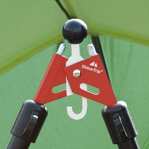 Outdoor Camping Tent Accessories Awning Pole Tips Caps Anti-Puncture and Tent Nail Fixing Buckle Round Canopy Rod Top Cap Alloy