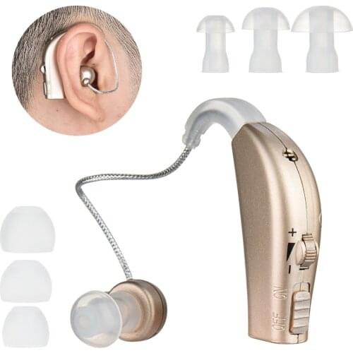 Rechargeable Mini Hearing Aid USB Wireless Ear Aids Apparatus for Elderly Mild to Moderate Hearing Loss Adjustable Ear Tools