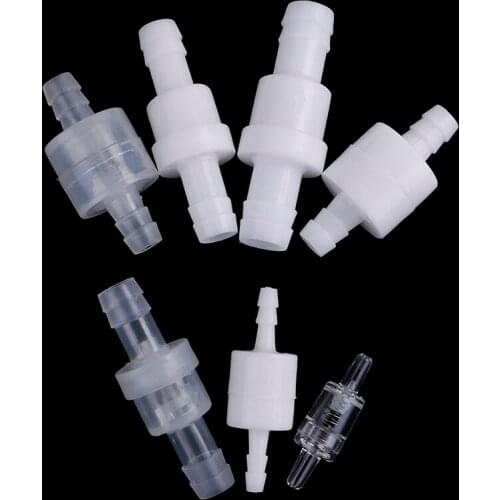 Hot 1Pc 4 / 6 / 8 / 12mm Plastic One Way Inline Check Valve Gas Air Liquid Water Fluids Valve