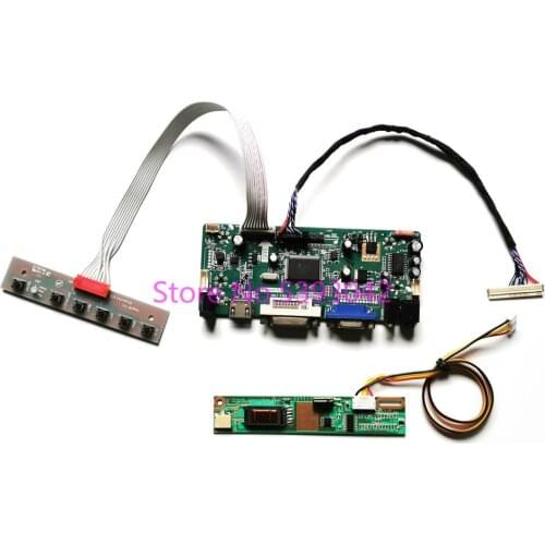 Fit CLAA154WB05 CLAA154WB05A CLAA154WB05AN keyboard LVDS 30Pin VGA 1CCFL 1280*800 M.NT68676 LCD screen controller board kit